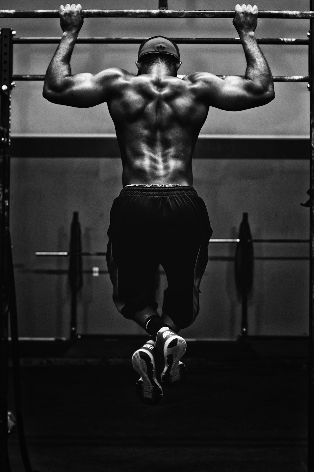 Athlete training back strength